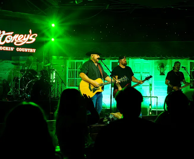 band performing on stage